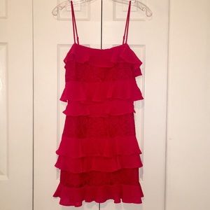 Kiss The Night Ruffle Shift Dress